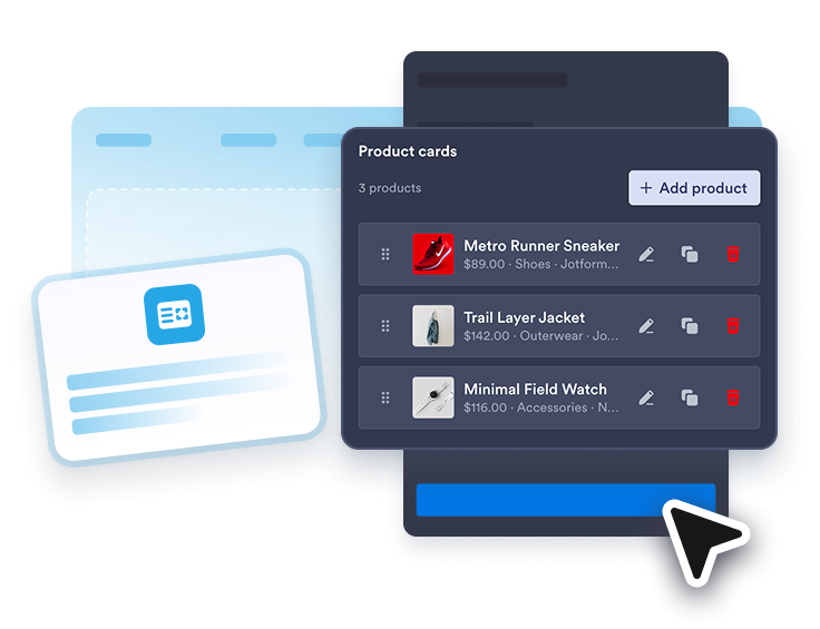 Add product cards