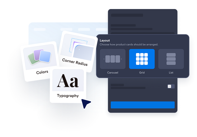 Customize the layout
