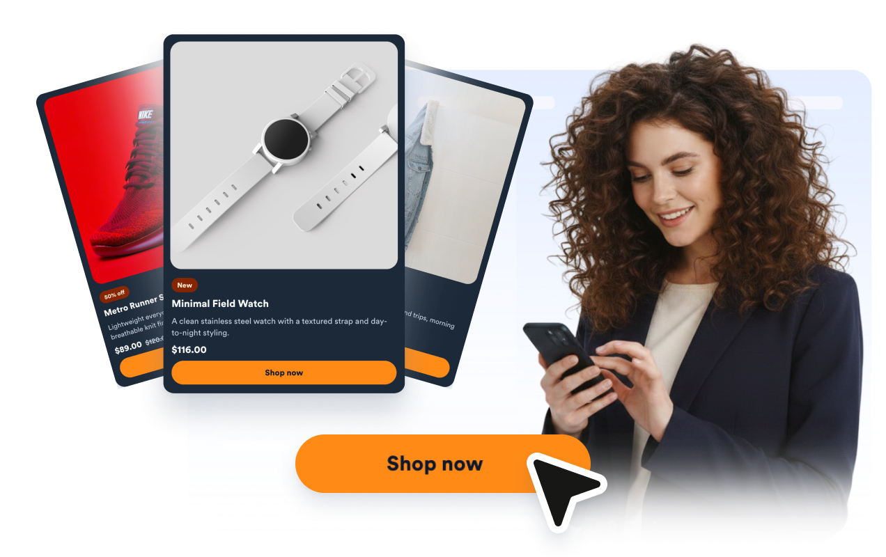 Send shoppers to product pages