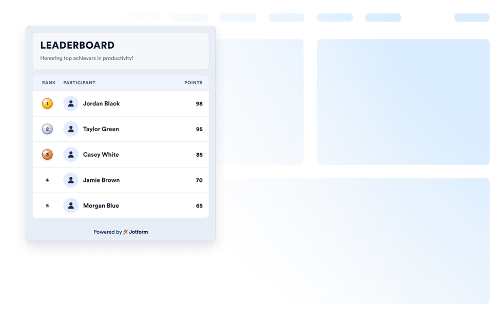 Leaderboard Widget