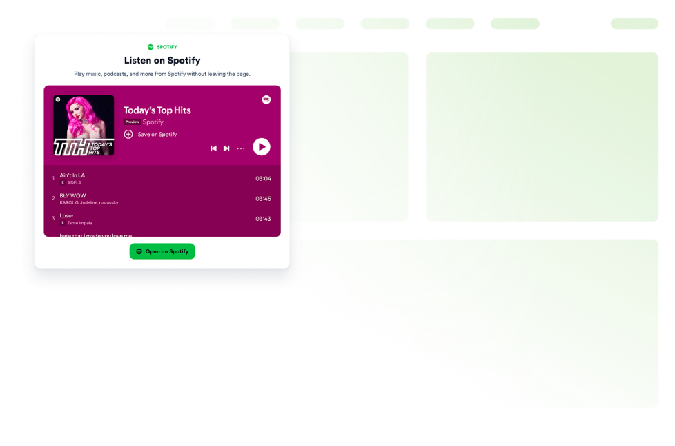 Spotify Embed