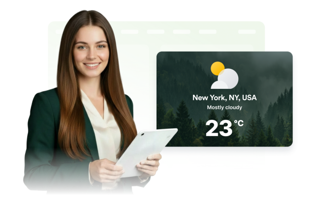 Show the Weather Details Visitors Need