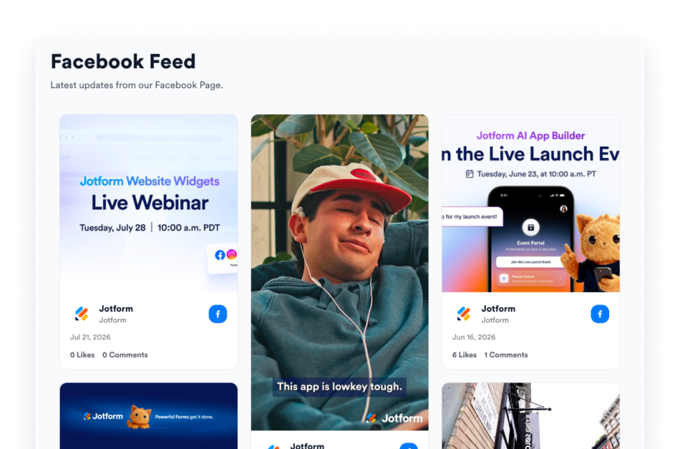 Facebook Feed