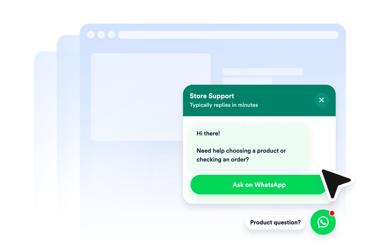 Set expectations before chats begin
