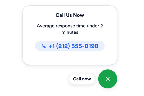 Create a Click to Call Widget for Your Website in Seconds