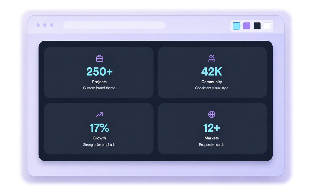 Match counters to your brand