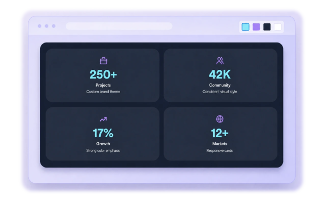 Match counters to your brand