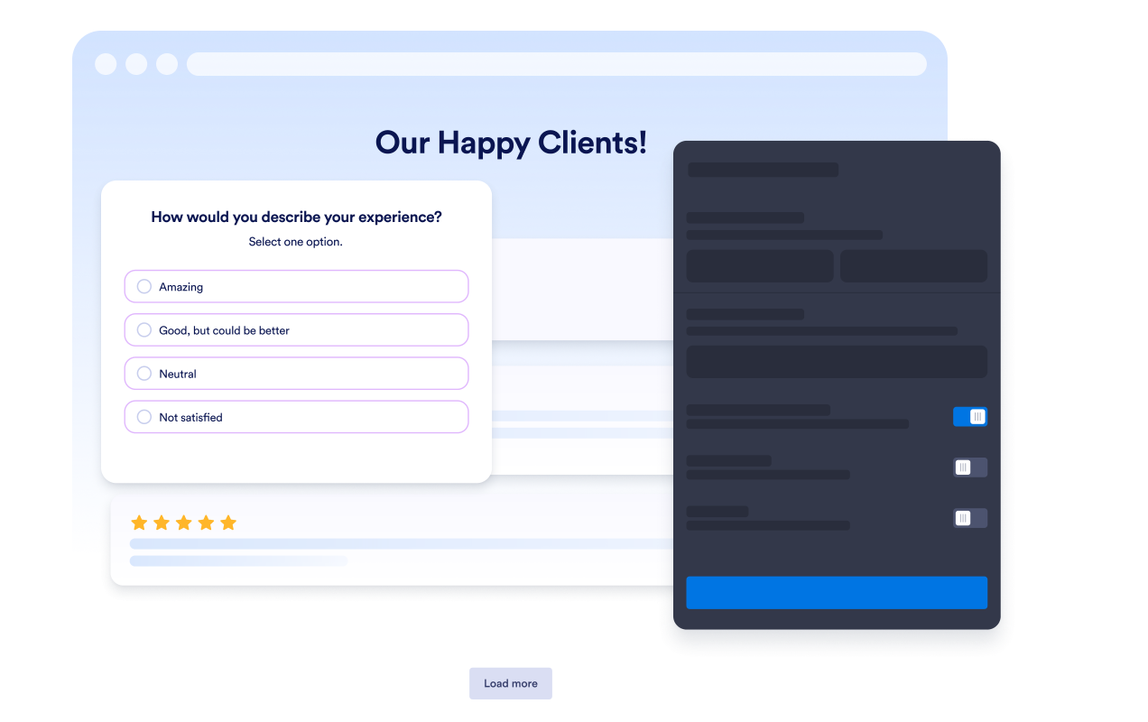 Build your poll in one panel