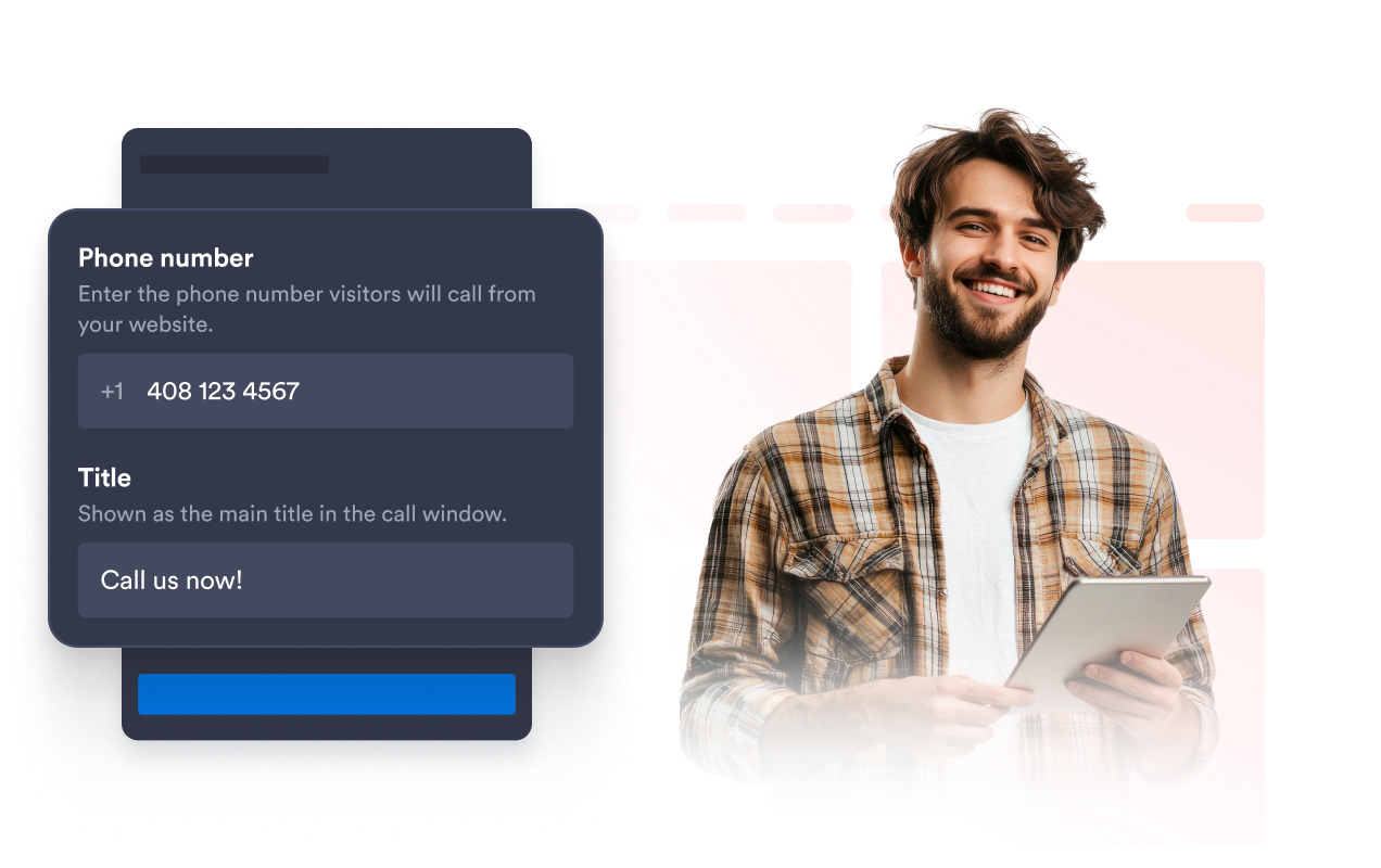 Connect visitors to your team