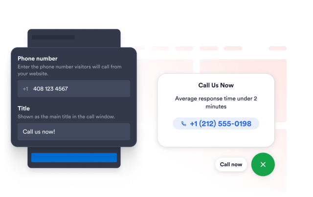Let Visitors Call With One Tap