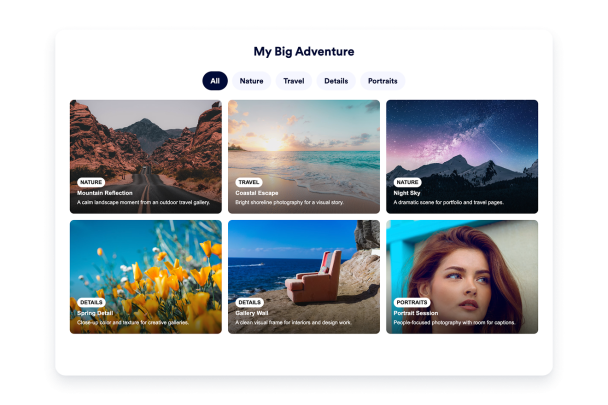 Create Your Own Photo Gallery Widget in Seconds for Your Website