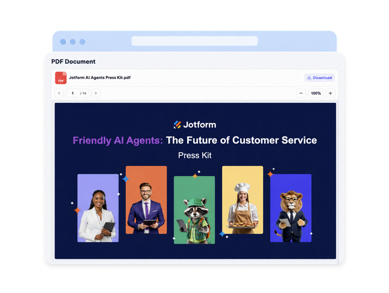 Display PDFs inside pages