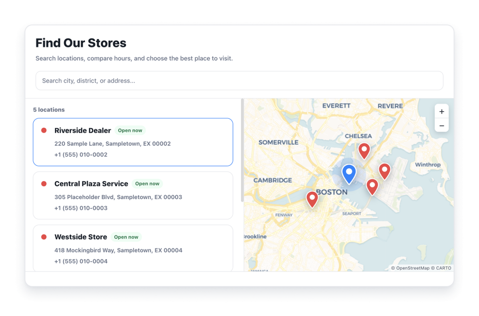 Store Locator Widget