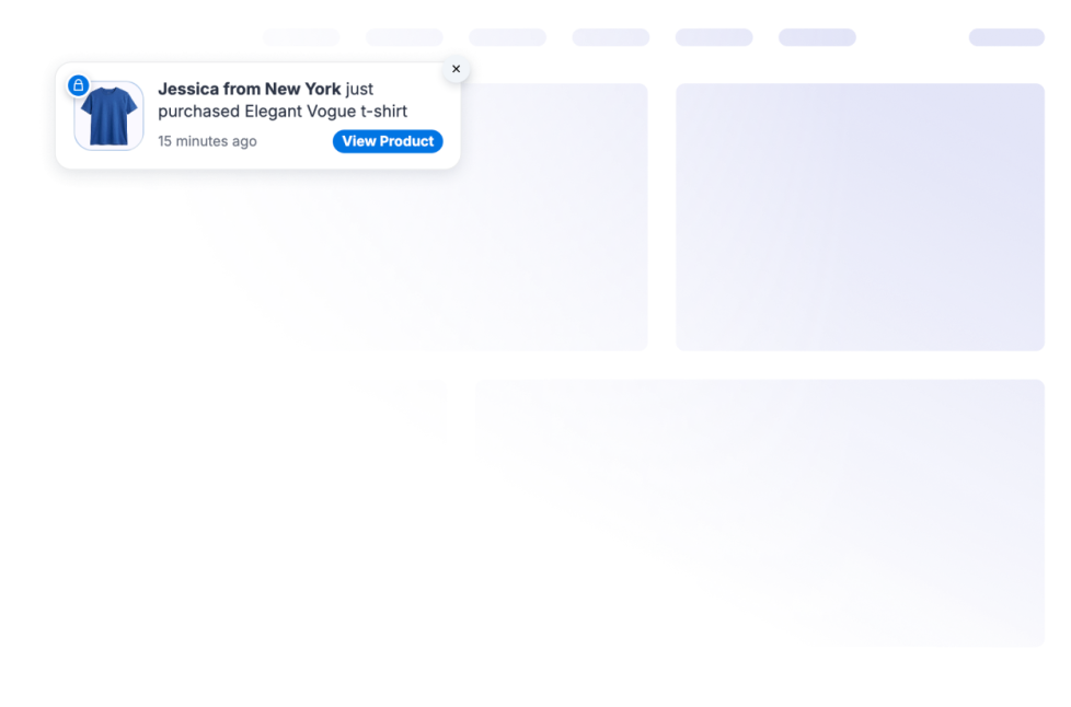 Sales Notification Widget