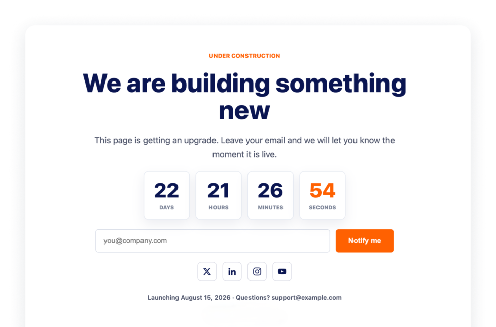 Under Construction