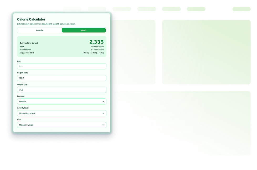 Calorie Calculator