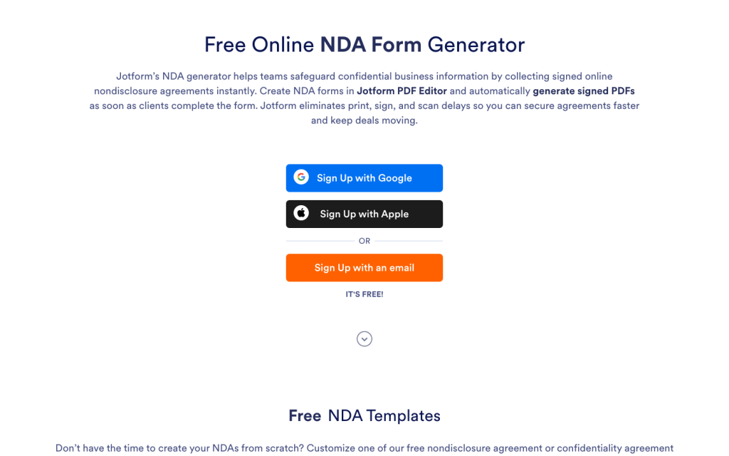 NDA Form Generator