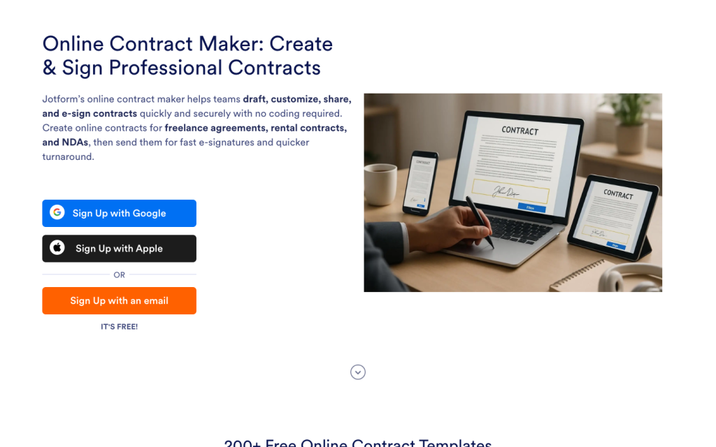 Online Contract Maker