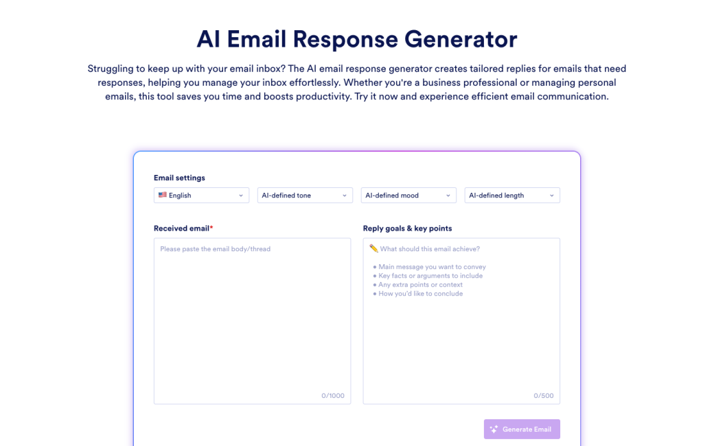 AI Email Response Generator