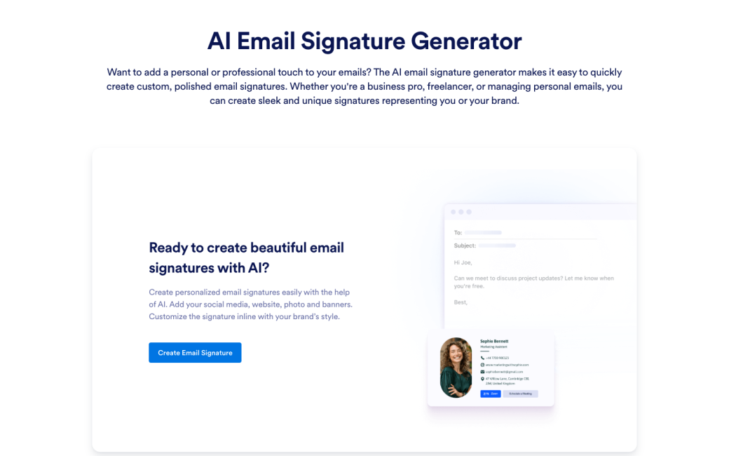 AI Email Signature Generator