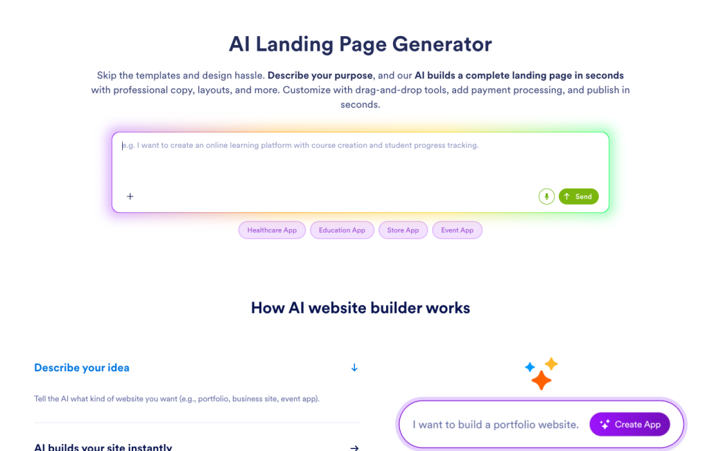 AI Landing Page Generator