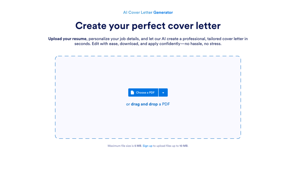 AI Cover Letter Generator