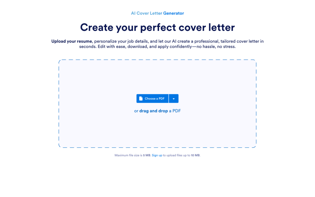 AI Cover Letter Generator