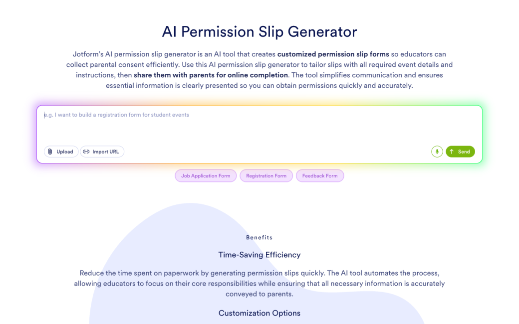 AI Permission Slip Generator
