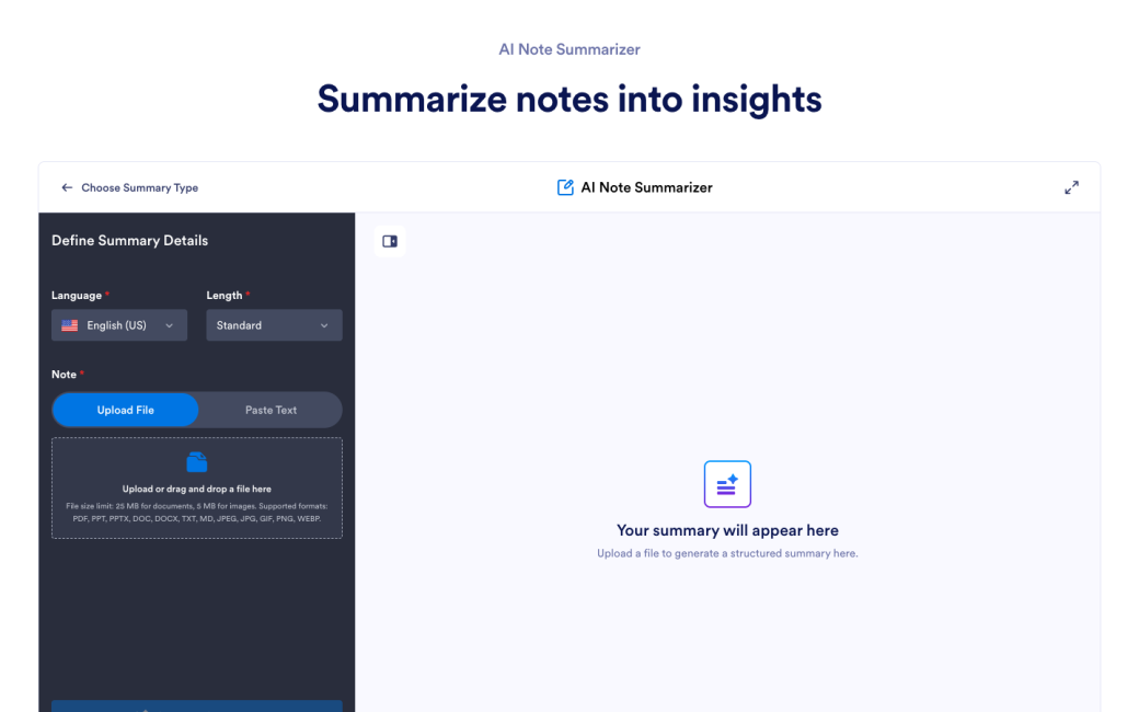 AI Note Summarizer