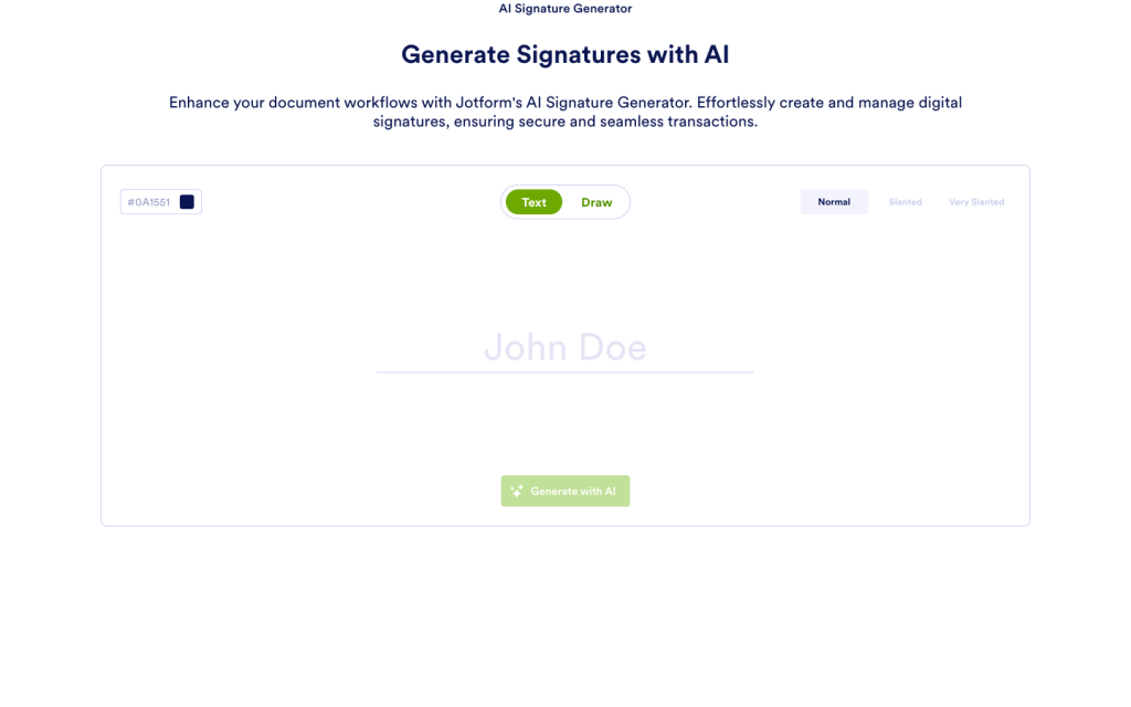 AI Signature Generator