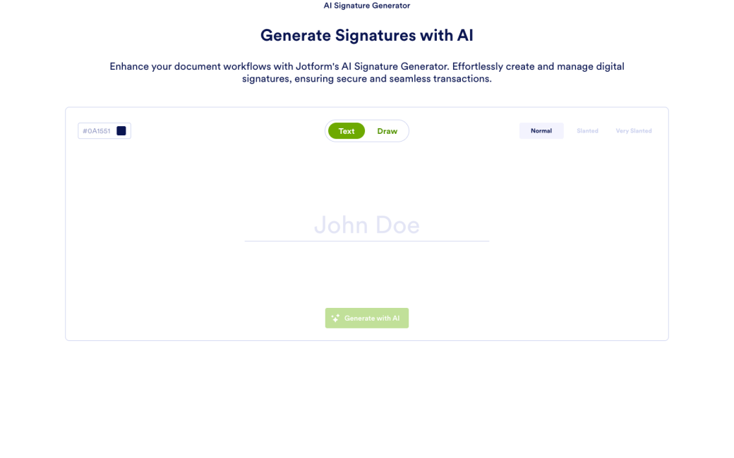 AI Signature Generator