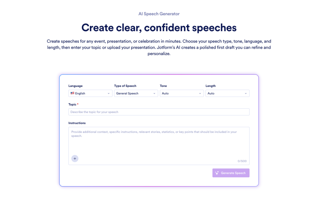 AI Speech Generator