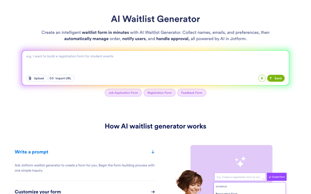AI Waitlist Generator