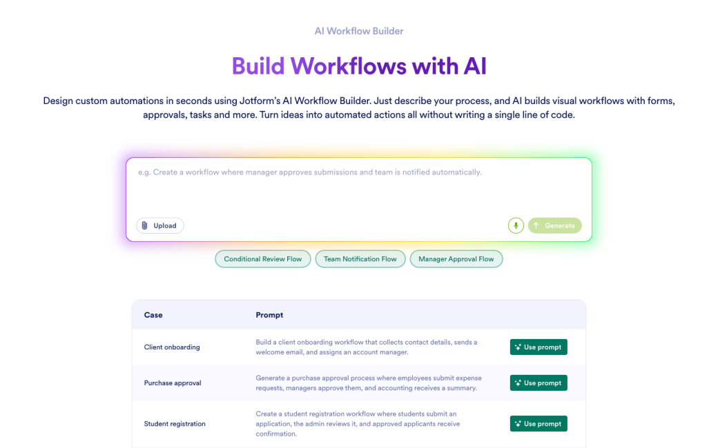 AI Workflow Builder