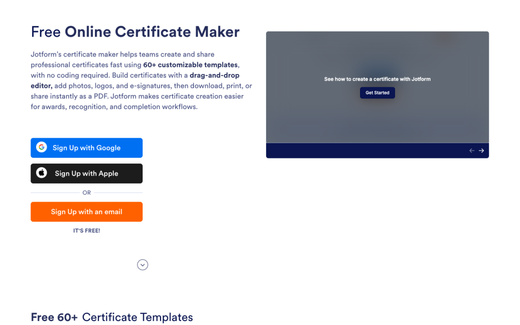 Certificate Maker