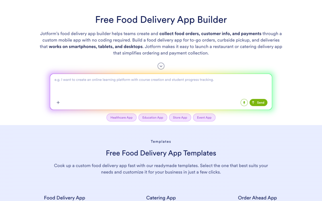 Food Delivery App Builder