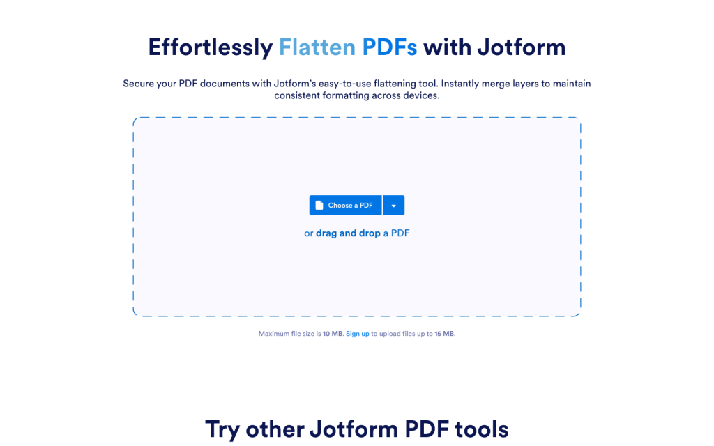 Flatten PDF
