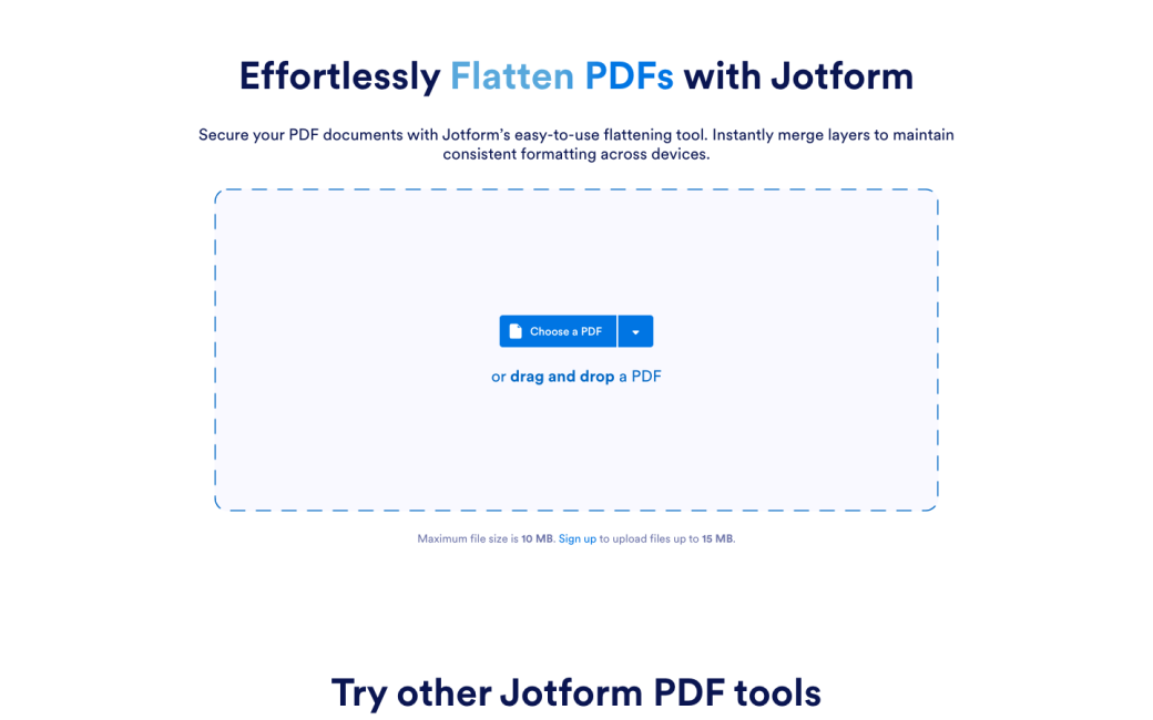 Flatten PDF