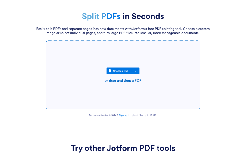 Split PDF