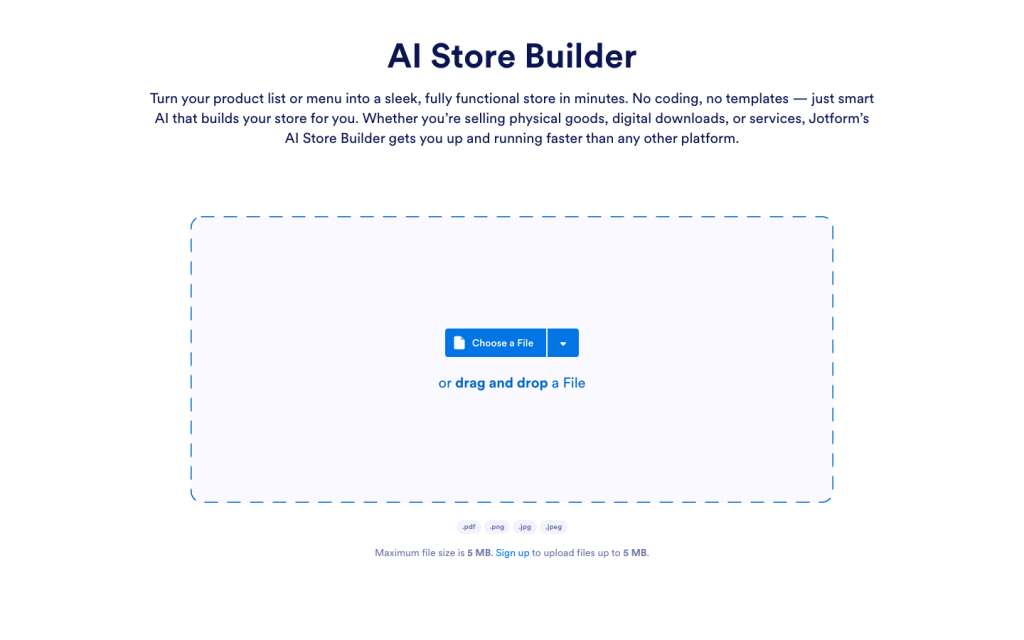 AI Store Builder