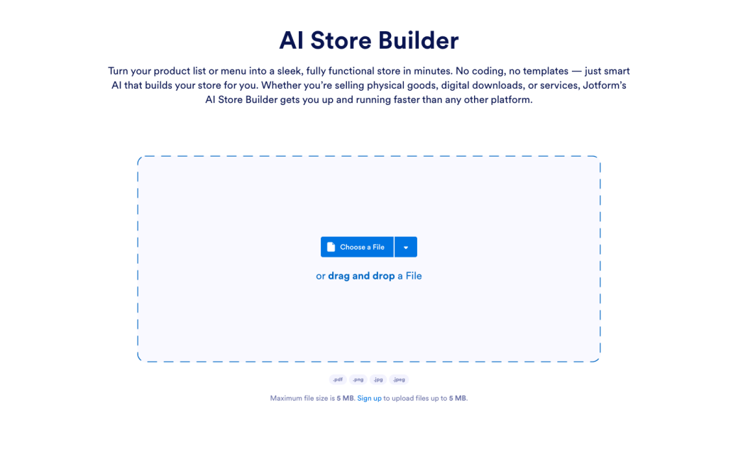 AI Store Builder