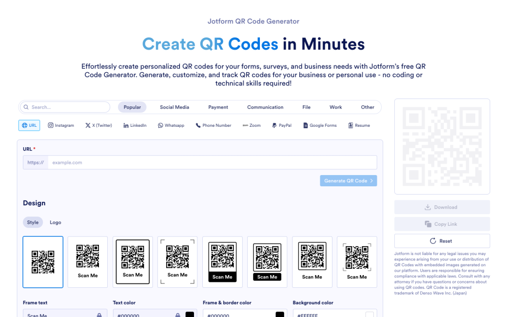 QR Code Generator