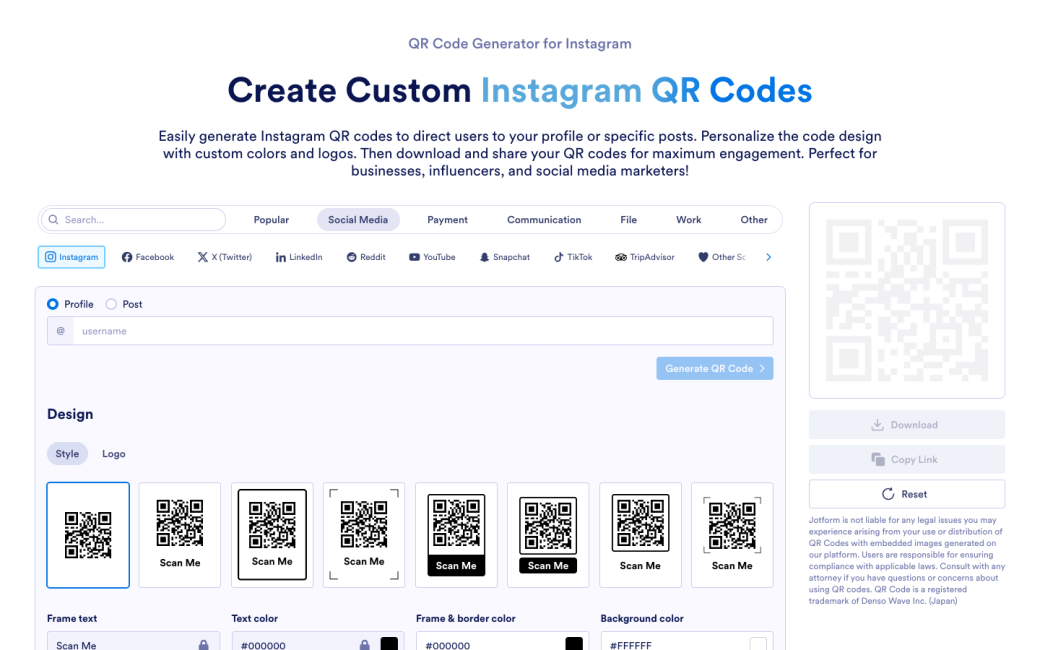 Instagram QR Code