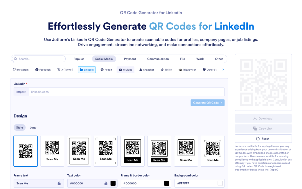 LinkedIn QR Code