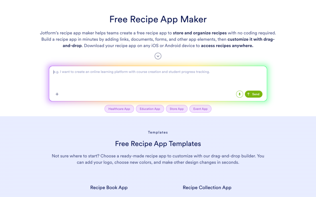 Recipe App Maker