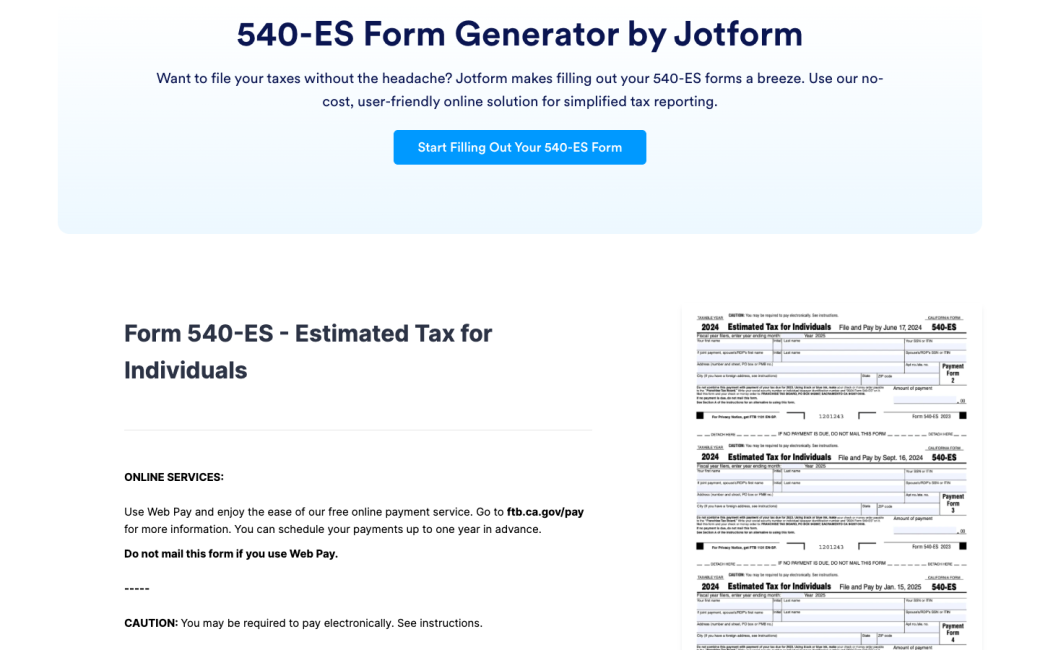 540-ES Form Generator