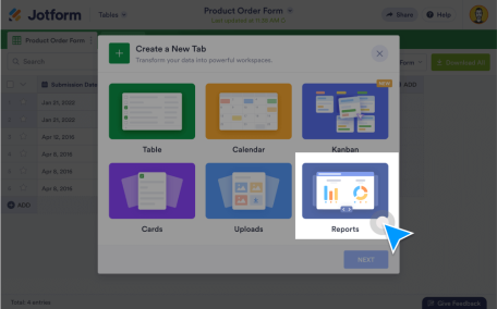 Visual Report Builder