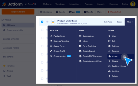 Duplicate Forms