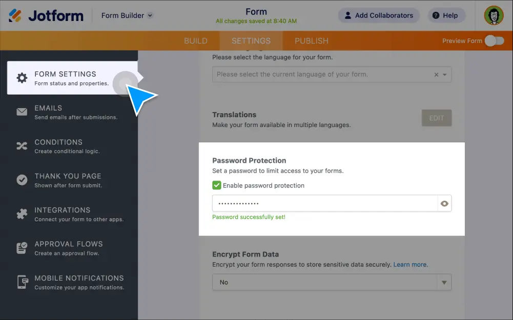Password Protection