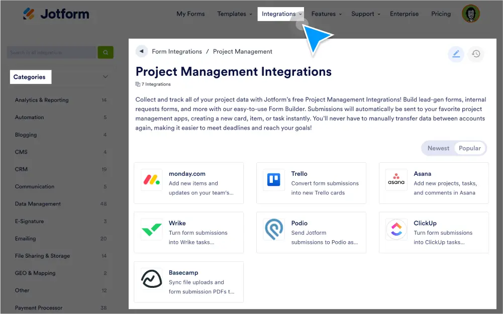 Project Management Software Integrations